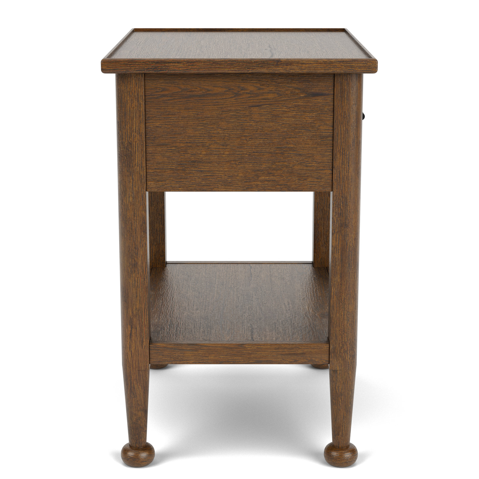 Billie 1-Drawer Oak Nightstand, Brown