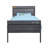 Dark Gray Full Bed