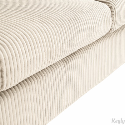 L-Shaped Sofa with Ottoman