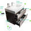 Meuble-lavabo moderne en noyer 30 po avec lavabo, lisse et silencieux-120674972-120674974