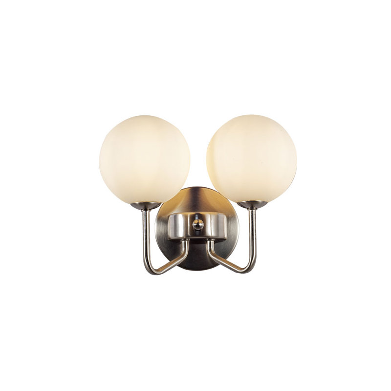 Armed Sconce, Satin Chrome 
