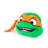 TMNT Michaelangelo Travel Throw and Pillow Set