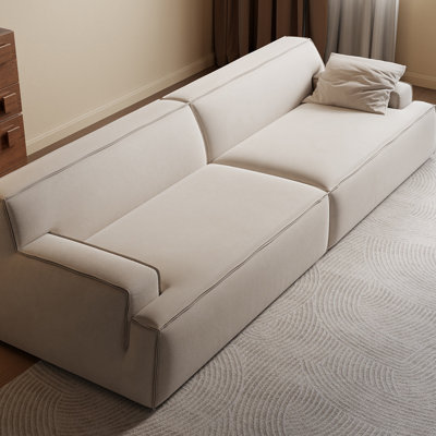 Coussin modulaire 100% polyester crème