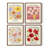 Vintage Floral Print CXXVII  Framed Print - Set of 4-1199085004-1199085007