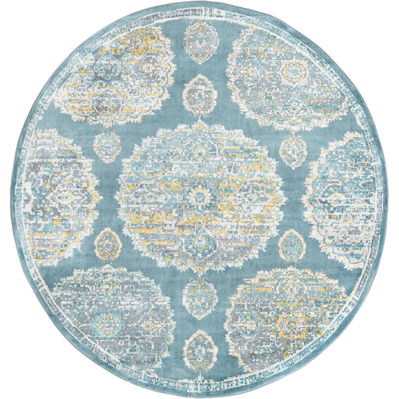 Oriental Indoor Rug, Round 8'2"