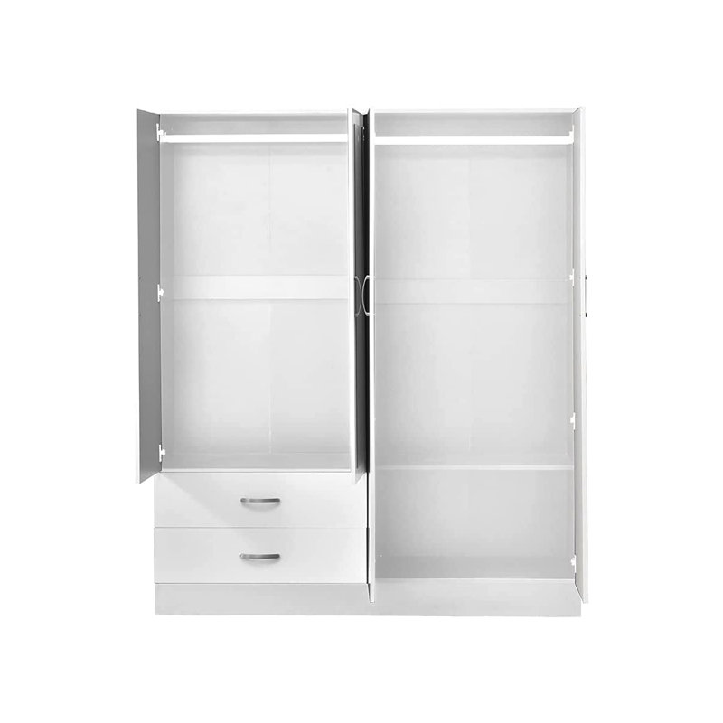 Esteline 4 Door Manufactured Wood Wardrobe