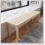 Banc à chaussures en bois massif de 52 pouces avec design moderne pour le hall d'entrée, le couloir et le rangement du salon