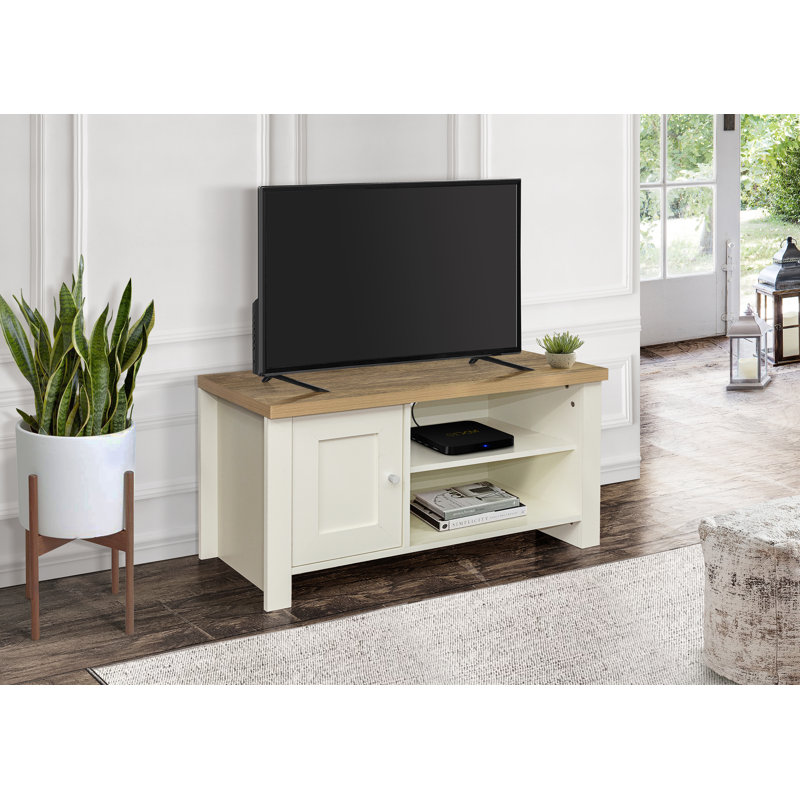 Highgate TV Stand for TVs up to 42", Cream/Oak