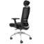 Chaise de bureau ergonomique avec siège coulissant, chaise de bureau avec siège en filet, chaise de bureau à domicile réglable en angle et en hauteur avec dossier et support lombaire, chaise de travail pivotante pour ordinateur
