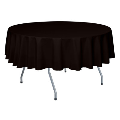 Ultimate Textile - Round Polyester Linen Tablecloth