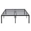 Structure de lit double, structure de lit en métal robuste, assemblage rapide et facile, sans bruit, noir-682363769
