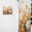 Collage de fleurs jaunes minimalisme Kja - rideau en velours moderne - obscurcissant - 1 panneau-1474671503