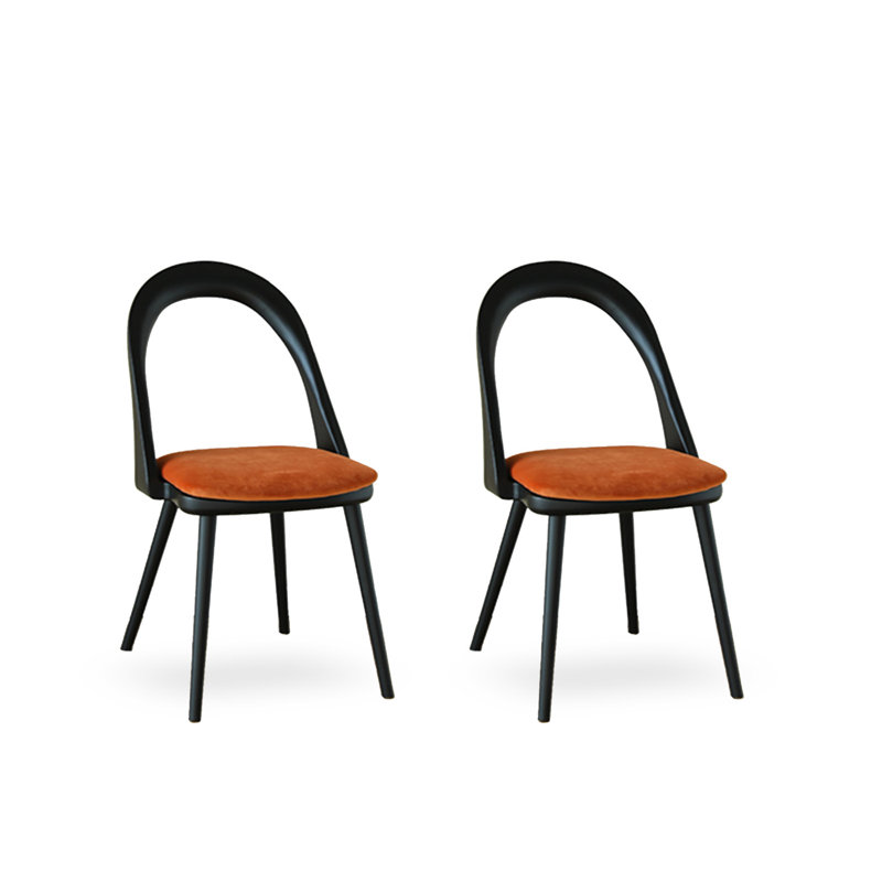 Chaise de salle à manger japonaise en chêne rouge