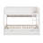 Full XL Over Full XL Bunk Bed With 2 Drawers, Wood Bunk Bed With Storage Cabinets And LED Lights-1145437980