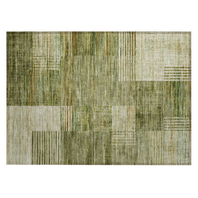Machine Washable Indoor/Outdoor Meredith ACN2149 Geometric Rug