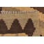 Tapis de zone en laine 3 pi 4 po x 5 pi 4 po one-of-kind noué la brown Lorain