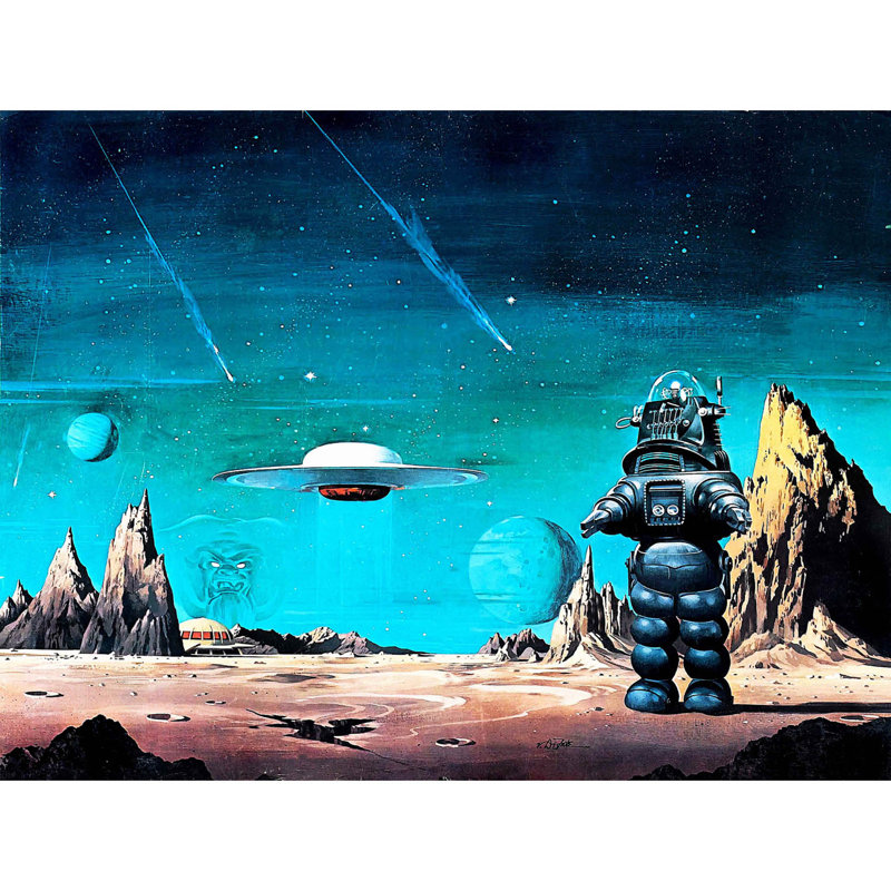 Movie Film Robby Robot Forbidden Planet Space Stars Sci Fi USA - No Frame Print