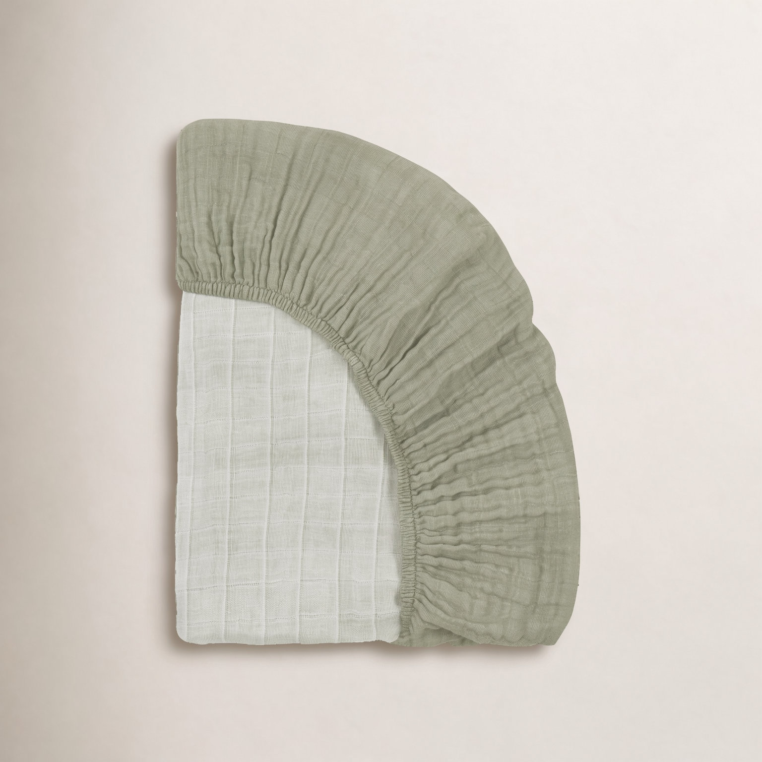 Matcha Muslin Mini Crib Sheet