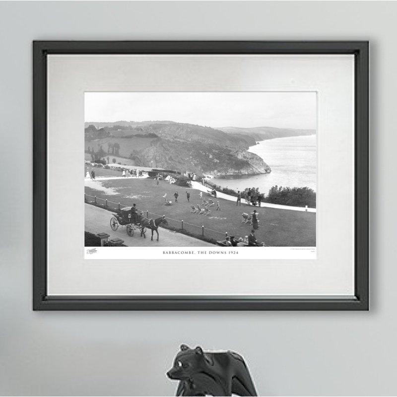 Babbacombe, The Downs 1924 - Single Picture Frame Print, 45cm H x 60cm W x 2.3cm D