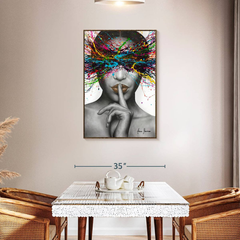 Sounds Of Silence, 29" x 43", Floating Frame Walnut