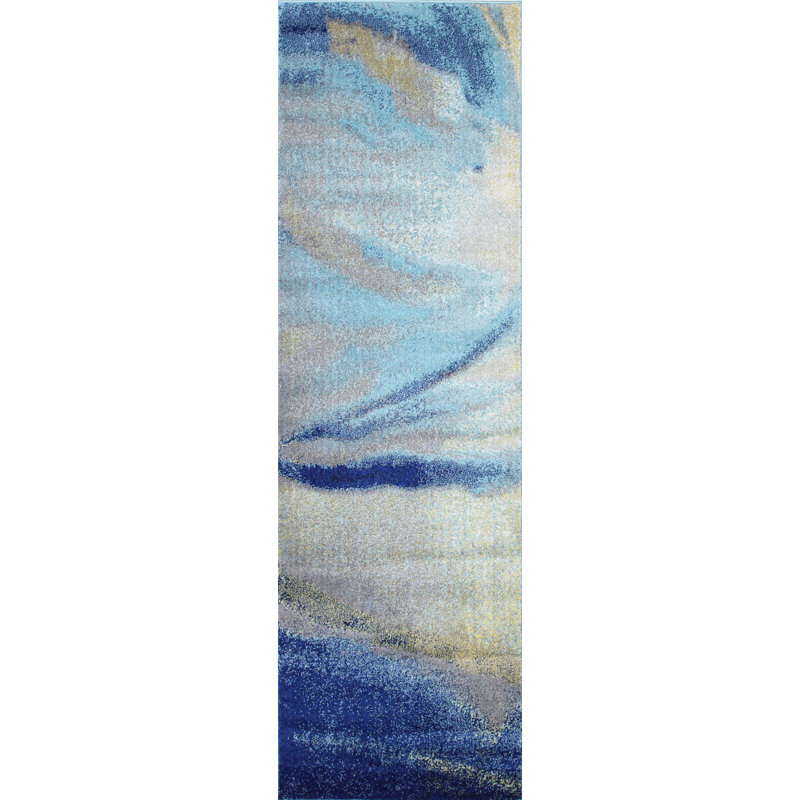 Abstract Area Rug, Runner 76 x 244cm