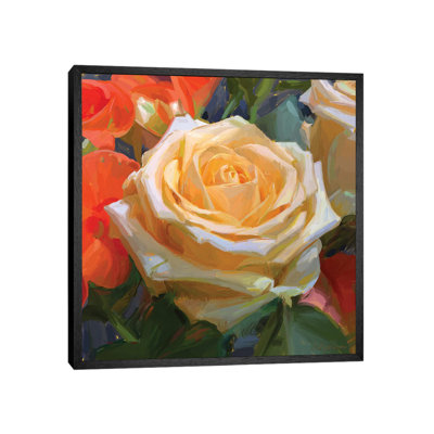 Rose 1 Piece Wall Art on Canvas