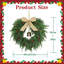 Ornement de couronne de Noël couronne de Noël, collection Christmasl, 20 pouces, pour la décoration de Noël