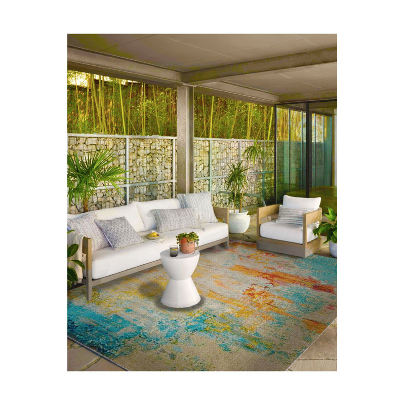 Tapis lavable à motif pastel doux, Tapis de couloir 3 pi 3 po x 9 pi 10 po
