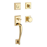 Napa Handleset with Single Cylinder Deadbolt and Door Knob and Rosette