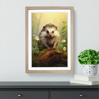 Hedgehog Tachisme No.2 - Framed Print