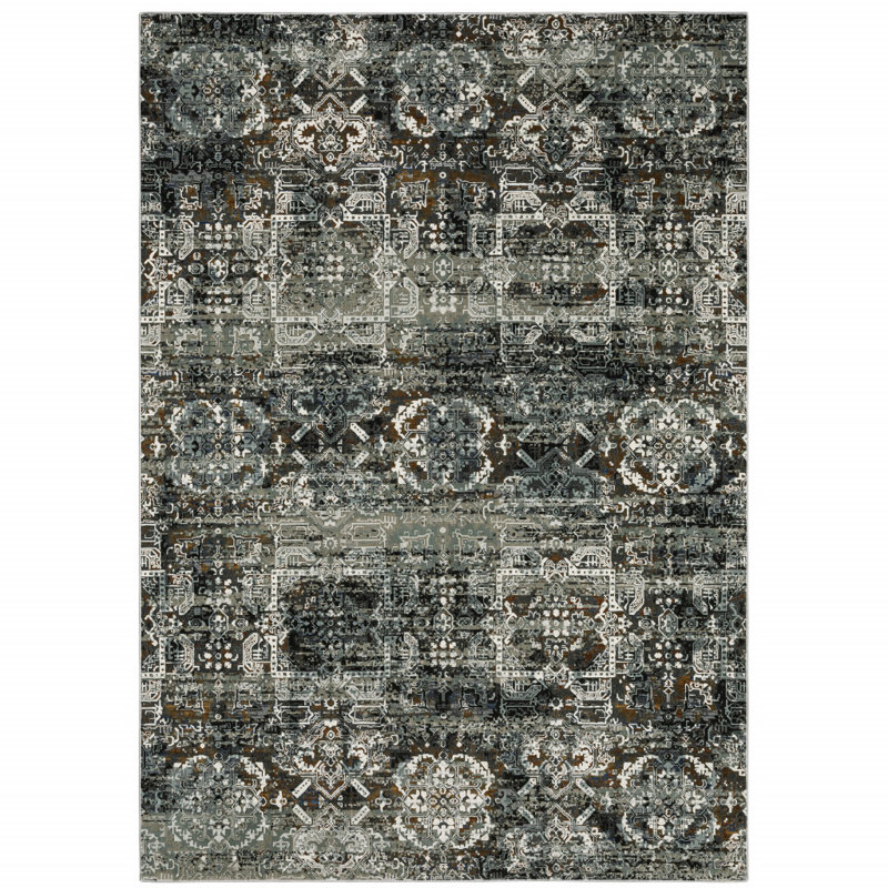 Floral Indoor Rug, Rectangle 6'7" x 9'6"