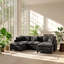 Canapé modulaire en chenille 3 places l 35 po x P 113,8 po x H 33,1 po Cloud-129063500-129388183
