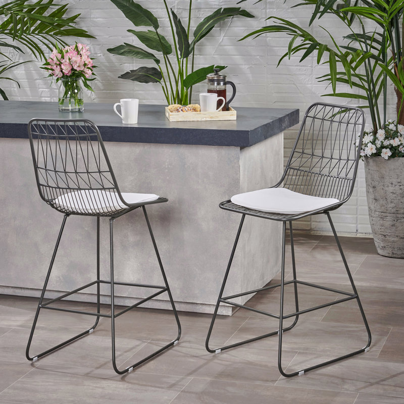 Tabouret de comptoir d'extérieur, Gris