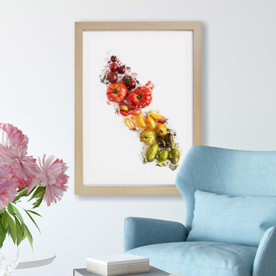Vegetable Rainbow - Framed Print