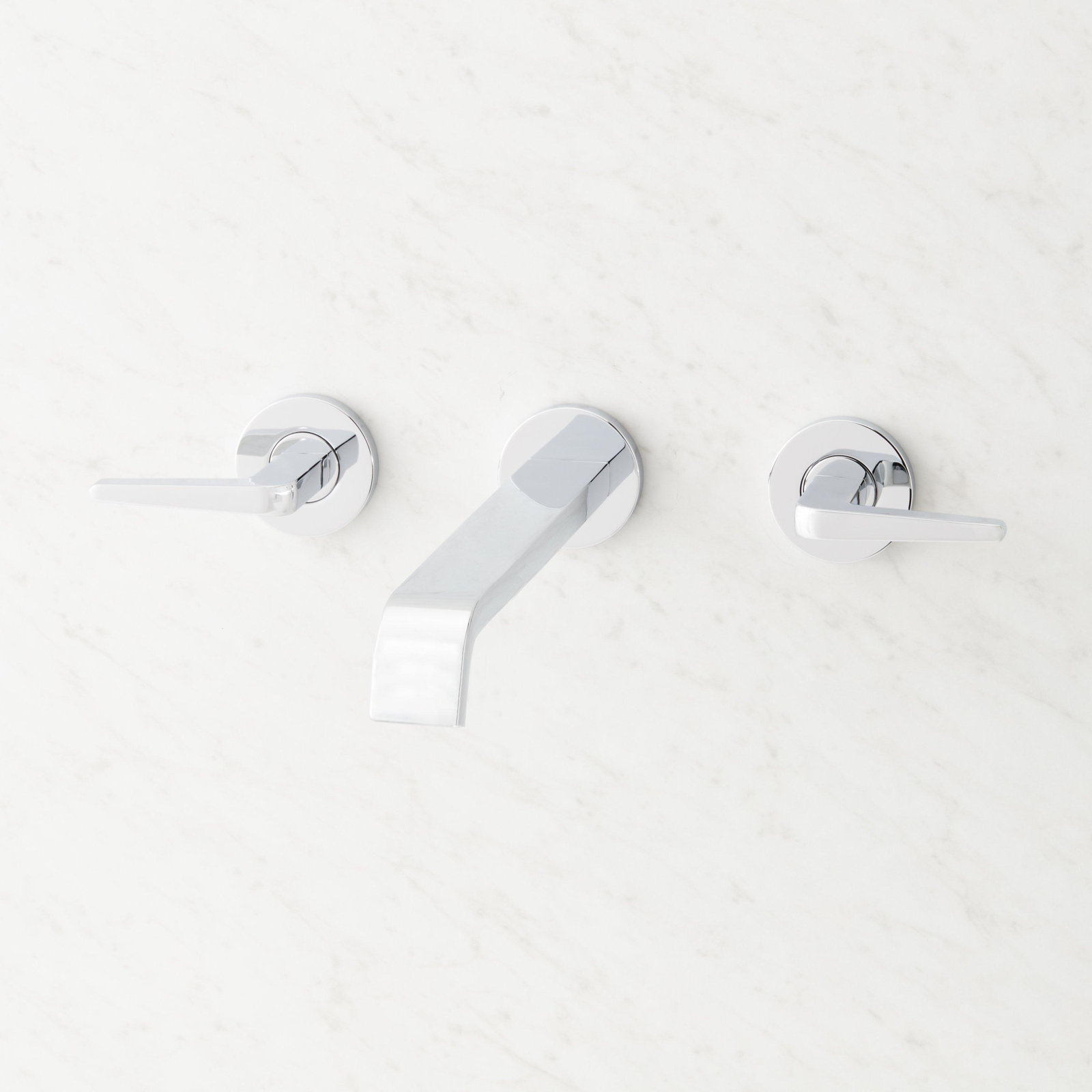 Drea Wall-Mounted Tub Filler, Chrome