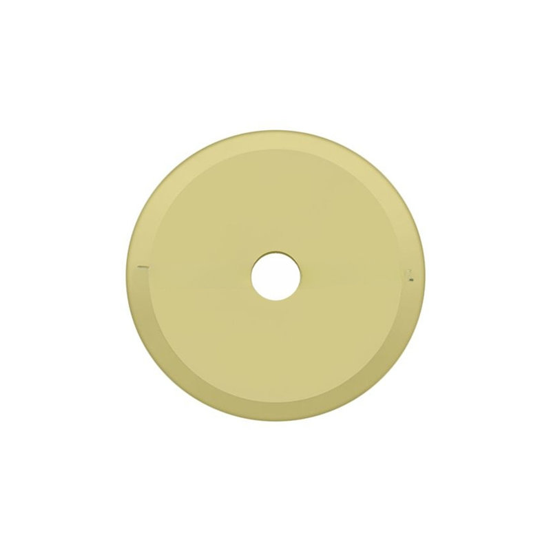 Plaque de base pour boutons Deltana BPRK125U3, diamètre 1-1 / 4 po en laiton poli, Laiton poli