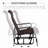 Patio Glider - Water-, Load-Bearing Brown Backyard Rocking Chair , Ergonomic, Lightweight, Wear- For Outdoor
