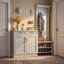 Armoire blanche Shaker - prête à assembler, parfaite pour le rangement dans la cuisine, la buanderie et la salle de bain - disponible en différentes tailles (l 36 po x H 34,5 po x P 24 po)-376672429