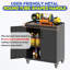 Metal Garage Storage Cabinet with Wheels