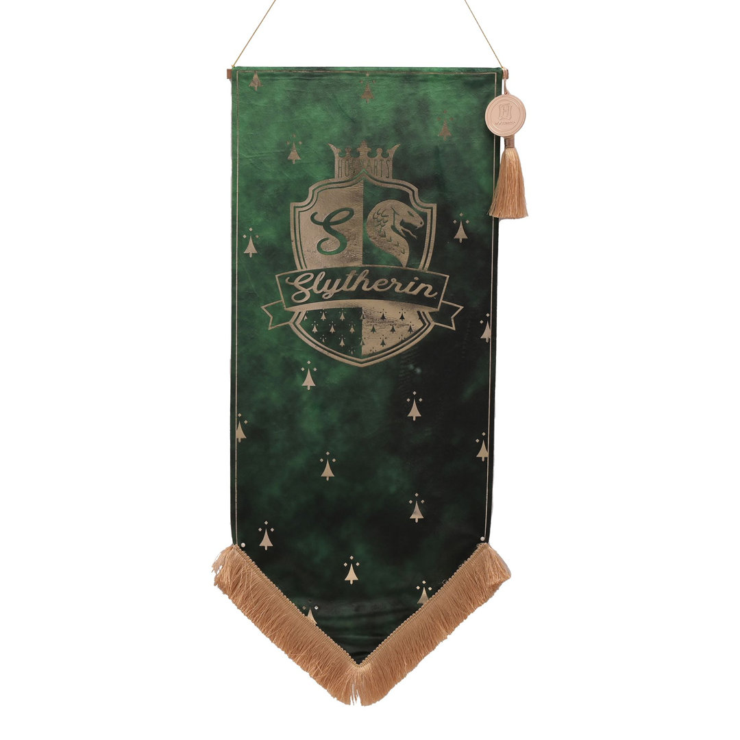 Holz-Wanddekoration Hängebanner Slytherin