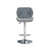 Swivel Upholstered Adjustable Height Counter Stool with Metal Frame