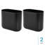 Ensemble de 2 petites poubelles de salle de bain ovales en plastique iDesign-108647965
