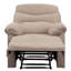 Fauteuil inclinable beige en tissu tissé