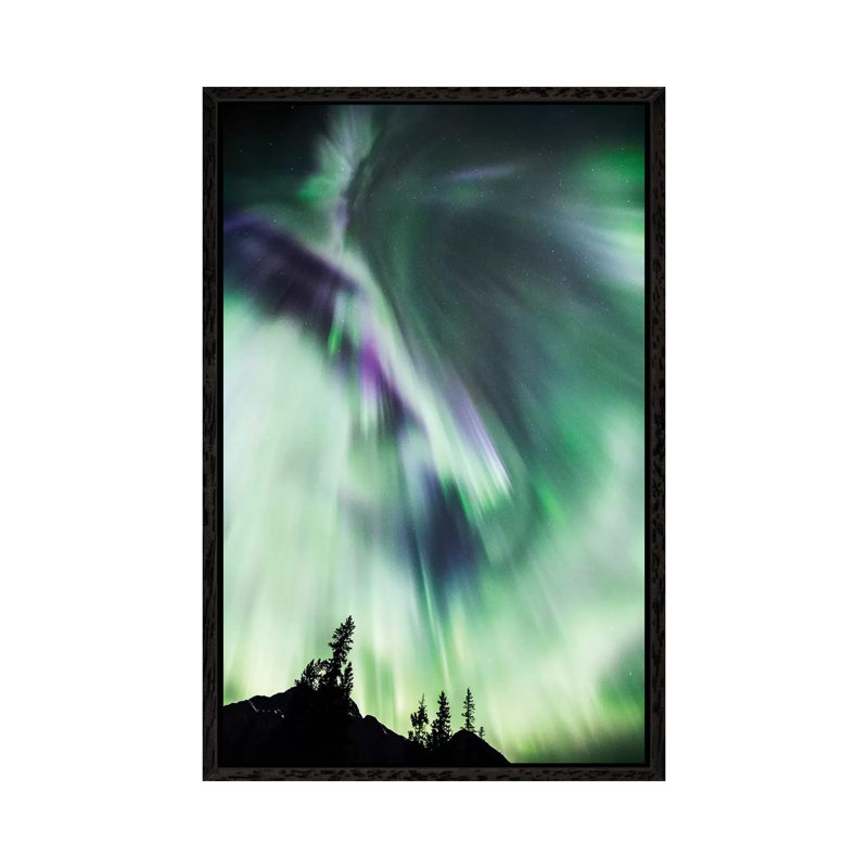 Aurora Borealis III by Matteo Colombo - Floater Frame Gallery-Wrapped Canvas Giclée on Canvas, 66.04 cm H x 45.72 cm W, Black