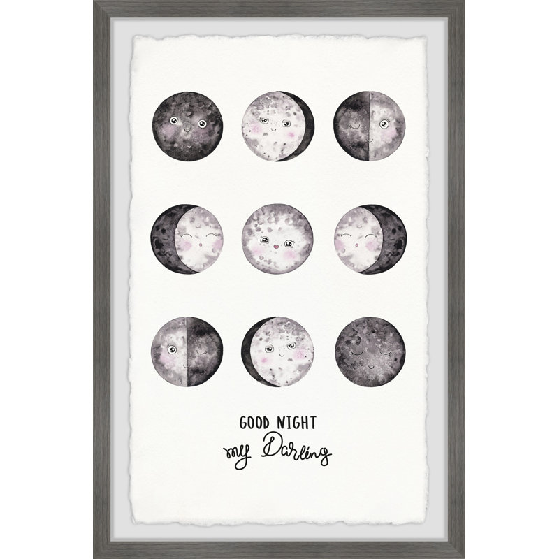 Bernardi Good Night My Darling, reproduction encadrée, H 24 po x l 16 po x P 1,5 po