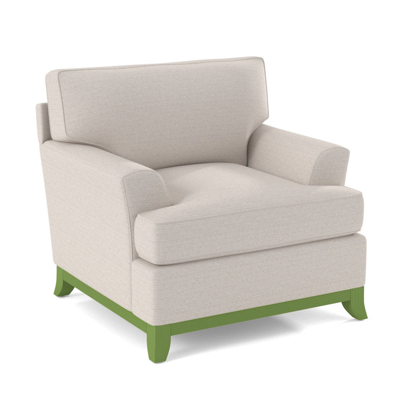 Oaks Way Armchair, White Textured Performance; 0865-91, Willow