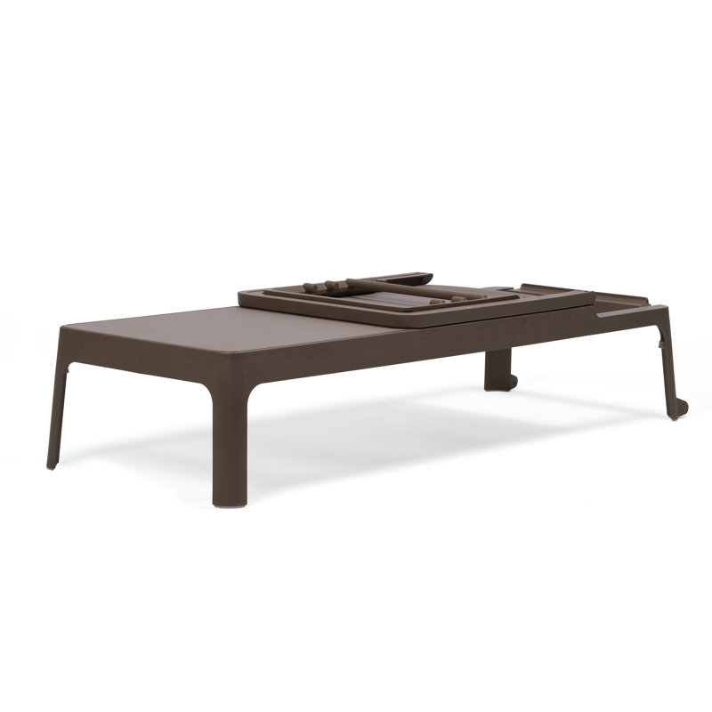 Plano Chaise Lounge , Dark Brown
