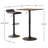 Bar Table And 2 Swivel Adjustable Bar Stool Bar Sets,Square Table Top,dining table set,dining room set