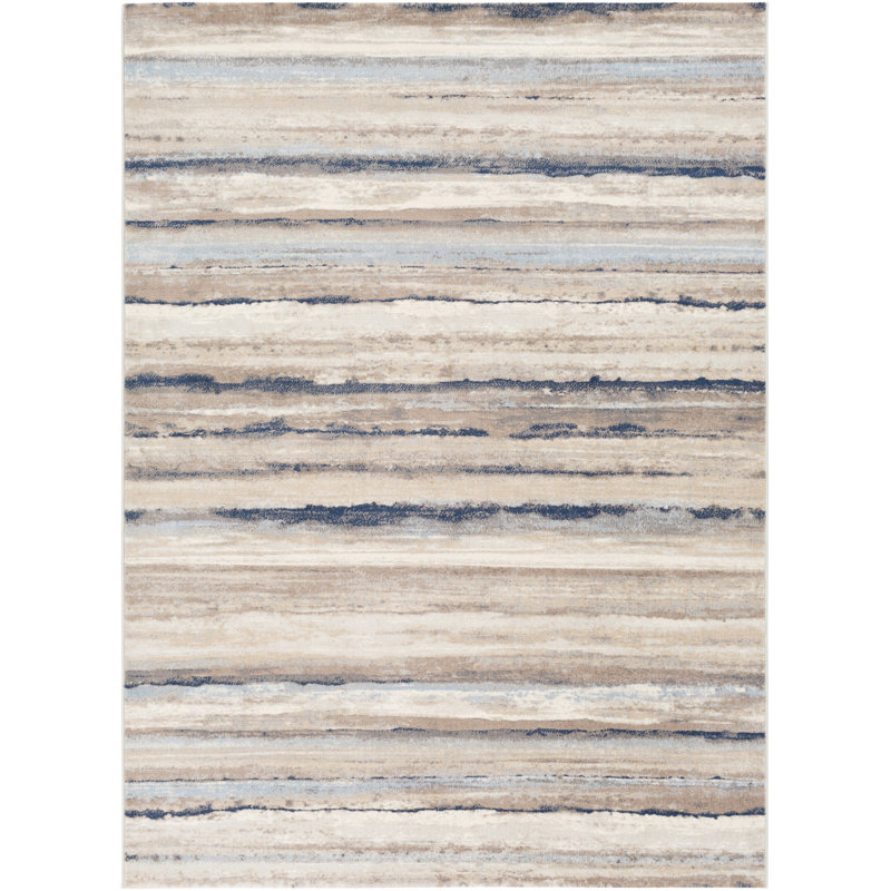 Striped Area Rug, Rectangle 160cm x 215cm