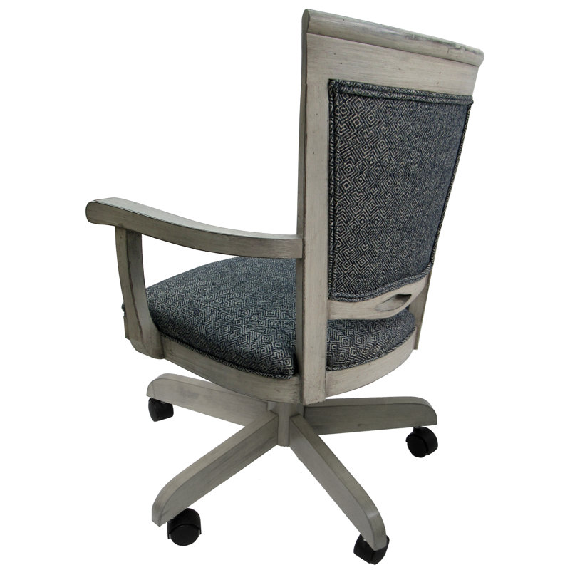 Fauteuil rembourré Lapradd, Marine, Gris clair